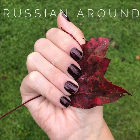 *Retired* Color Street: Russian Around | Crimson Sparkle Fall Autumn Glitter - Picture 5 of 12